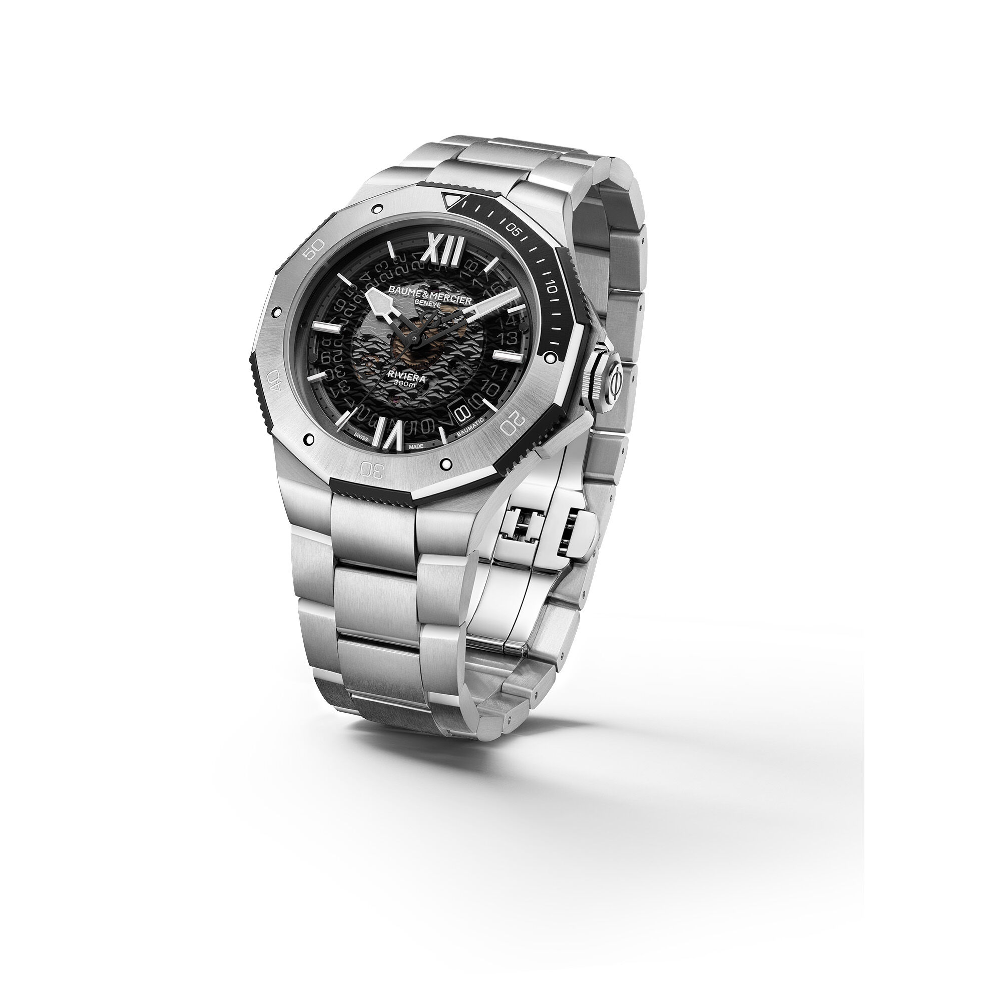 Baume and mercier stainless steel watch store